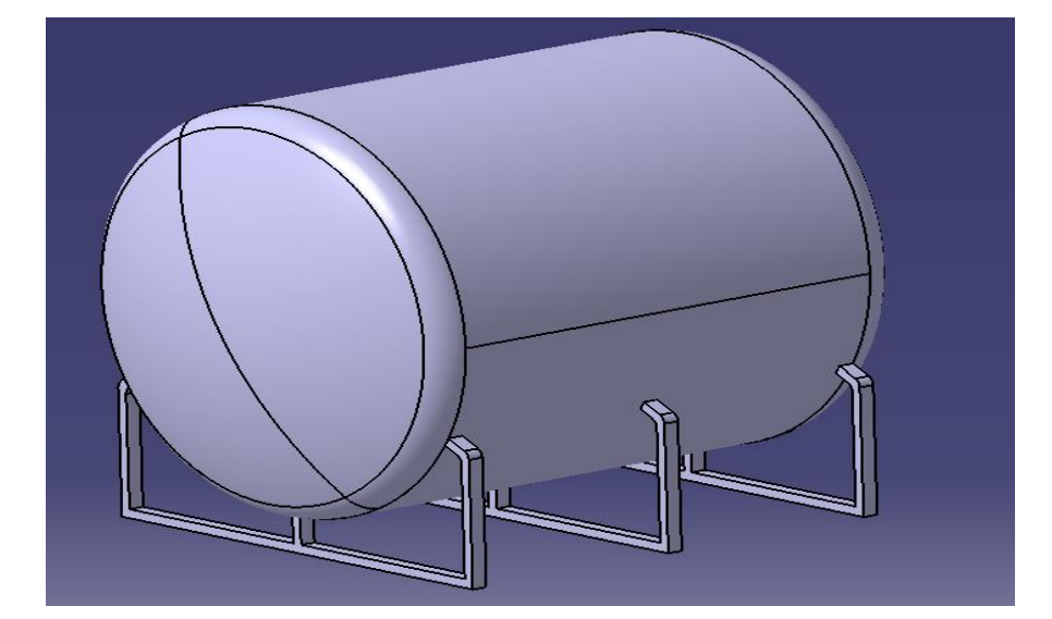 Pressure Vessel CAD Model