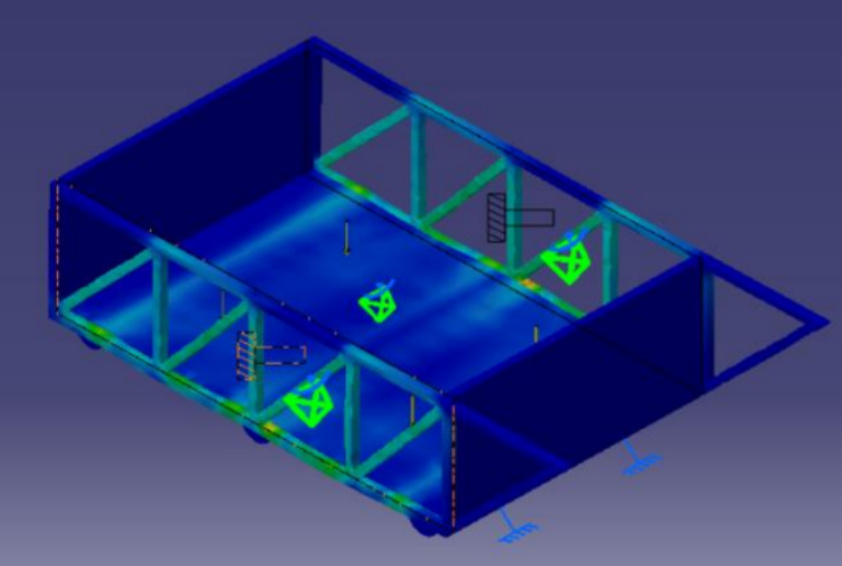 Aircraft Exhaust Stack Trolley